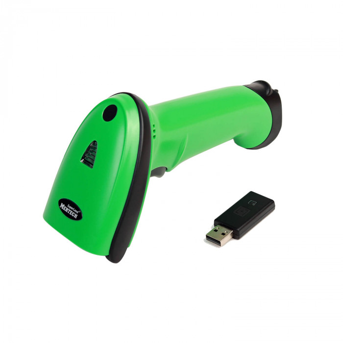 Беспроводной сканер штрих-кода MERTECH CL-2200 BLE Dongle P2D USB green в Чебоксарах